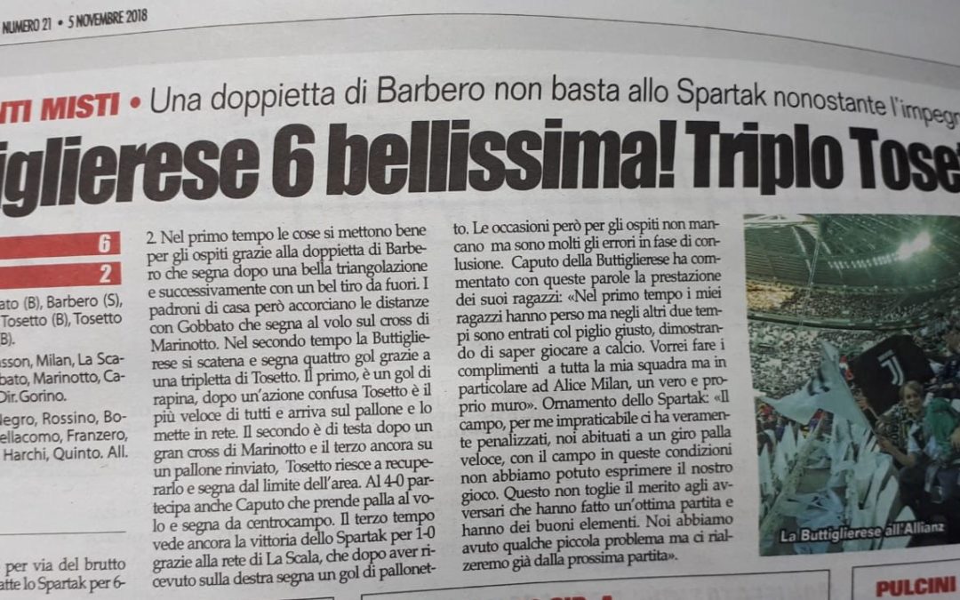 PARLANO DI NOI SETTEMBRE/OTTOBRE: ARTICOLI DI GIORNALE E WEB