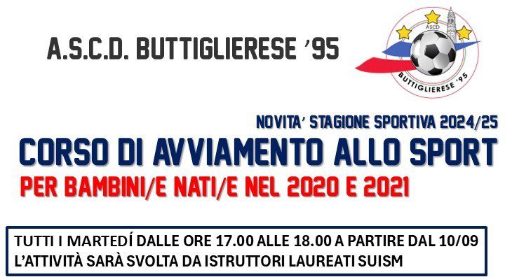 CORSO DI AVVIAMENTO ALLO SPORT