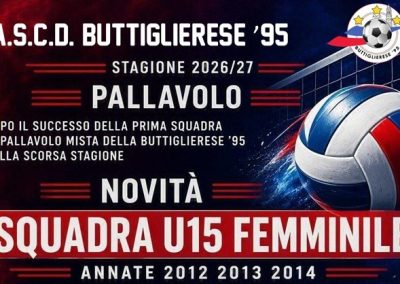 STAGIONE SPORTIVA 2026/27: PALLAVOLO