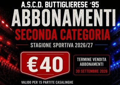 CAMPAGNA ABBONAMENTI S.S. 2026/27