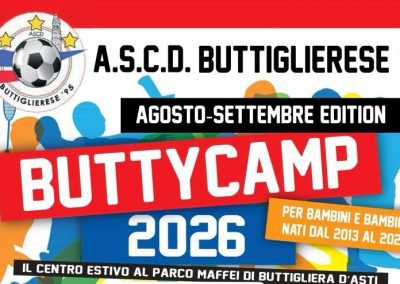 BUTTY CAMP 2026 AGOSTO-SETTEMBRE EDITION